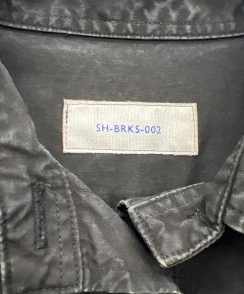 SH（エスエイチ）SH (エスエイチ) シャツワンピース ブラック サイズ:Mの古着・服飾アイテム