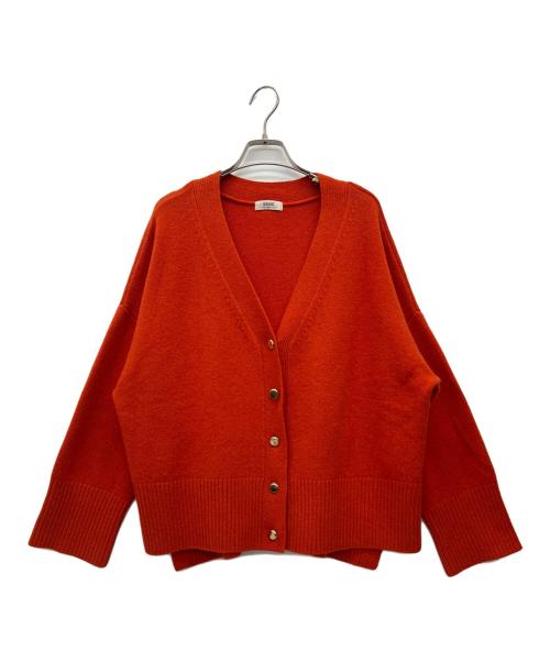 L'ESSAGE（レサージュ）L'ESSAGE (レサージュ) 厚手カーディガン オレンジ サイズ:‐の古着・服飾アイテム