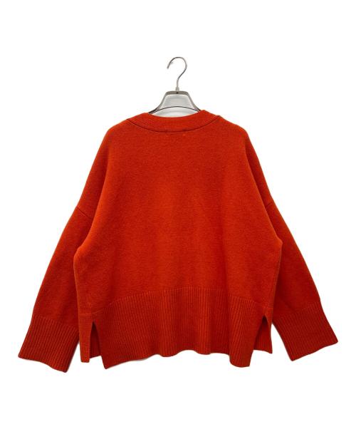 L'ESSAGE（レサージュ）L'ESSAGE (レサージュ) 厚手カーディガン オレンジ サイズ:‐の古着・服飾アイテム