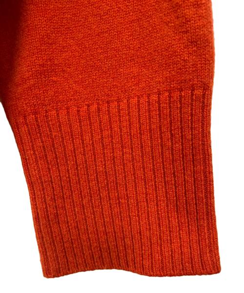 L'ESSAGE（レサージュ）L'ESSAGE (レサージュ) 厚手カーディガン オレンジ サイズ:‐の古着・服飾アイテム