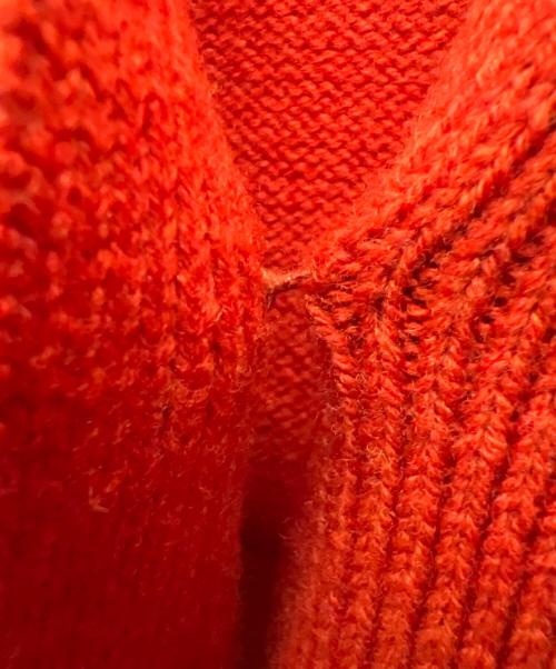 L'ESSAGE（レサージュ）L'ESSAGE (レサージュ) 厚手カーディガン オレンジ サイズ:‐の古着・服飾アイテム