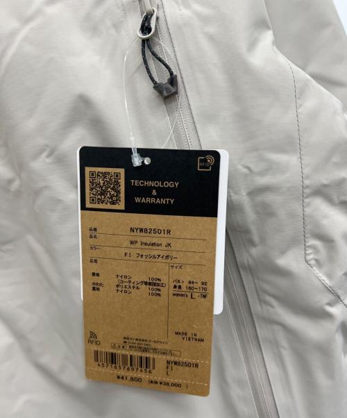 THE NORTH FACE（ザ ノース フェイス）THE NORTH FACE (ザ ノース フェイス) ウォータープルーフインサレーションジャケット ベージュ サイズ:L 未使用品の古着・服飾アイテム