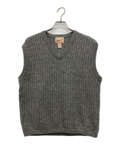中古・古着通販】WOOLRICH (ウールリッチ) ニットベスト グレー サイズ