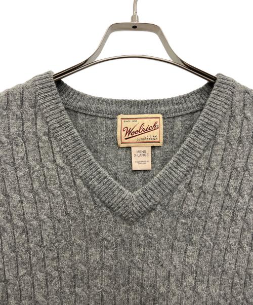 WOOLRICH（ウールリッチ）WOOLRICH (ウールリッチ) ニットベスト グレー サイズ:XLの古着・服飾アイテム