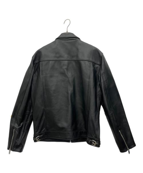 ZARA（ザラ）ZARA (ザラ) ラムレザーシングルライダースジャケット ブラック サイズ:XLの古着・服飾アイテム