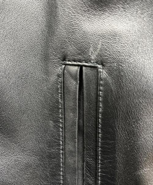 ZARA（ザラ）ZARA (ザラ) ラムレザーシングルライダースジャケット ブラック サイズ:XLの古着・服飾アイテム