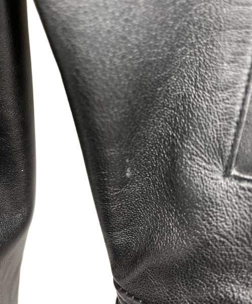 ZARA（ザラ）ZARA (ザラ) ラムレザーシングルライダースジャケット ブラック サイズ:XLの古着・服飾アイテム