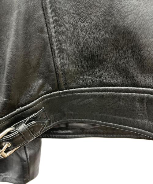 ZARA（ザラ）ZARA (ザラ) ラムレザーシングルライダースジャケット ブラック サイズ:XLの古着・服飾アイテム