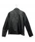 ZARA (ザラ) ラムレザーシングルライダースジャケット ブラック サイズ:XL：8000円
