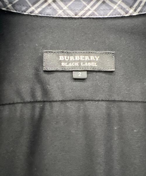 BURBERRY BLACK LABEL（バーバリーブラックレーベル）BURBERRY BLACK LABEL (バーバリーブラックレーベル) 半袖シャツ ブラック サイズ:2の古着・服飾アイテム