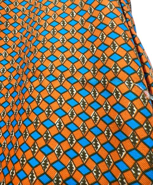 BALLSEY（ボールジィ）BALLSEY (ボールジィ) ロンバスプリント ラップスカート オレンジ サイズ:34 未使用品の古着・服飾アイテム