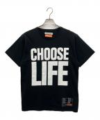 KATHARINE HAMNETTキャサリンハムネット）の古着「T2トレインスポッティング　半袖Tシャツ」｜ブラック