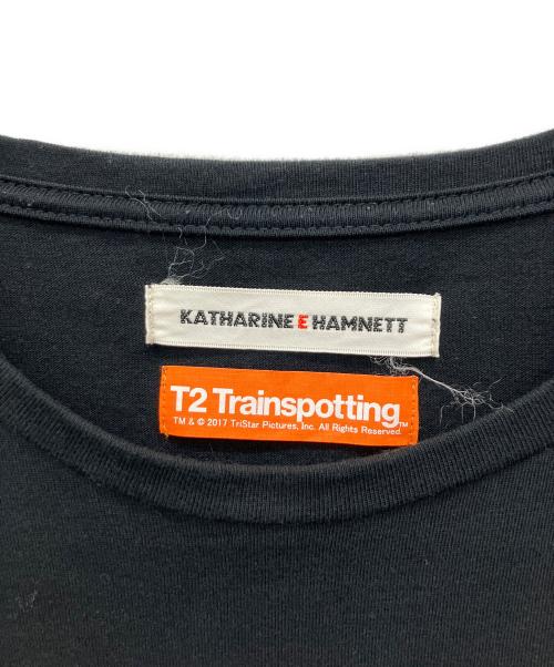KATHARINE HAMNETT（キャサリンハムネット）KATHARINE HAMNETT (キャサリンハムネット) T2トレインスポッティング　半袖Tシャツ ブラック サイズ:Mの古着・服飾アイテム