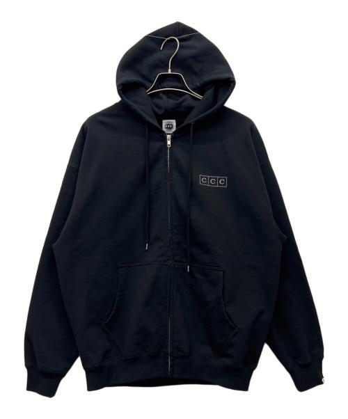 city country city（シティーカントリーシティー）city country city (シティーカントリーシティー) ジップパーカー ブラック サイズ:Lの古着・服飾アイテム