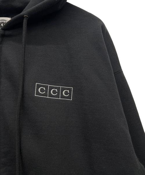 city country city（シティーカントリーシティー）city country city (シティーカントリーシティー) ジップパーカー ブラック サイズ:Lの古着・服飾アイテム