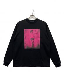 GOD SELECTION XXX（ゴッド セレクション トリプルエックス）の古着「長袖カットソー」｜ブラック×ピンク