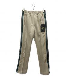 Needles（ニードルズ）の古着「ナロートラックパンツ」｜ベージュ×グリーン