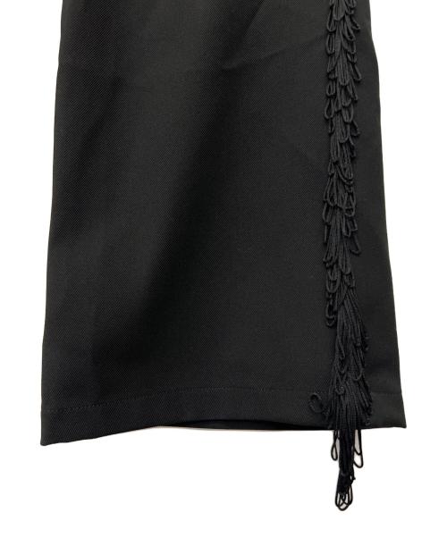 Needles（ニードルズ）Needles (ニードルズ) フリンジブーツカットトラックパンツ ブラック サイズ:Mの古着・服飾アイテム