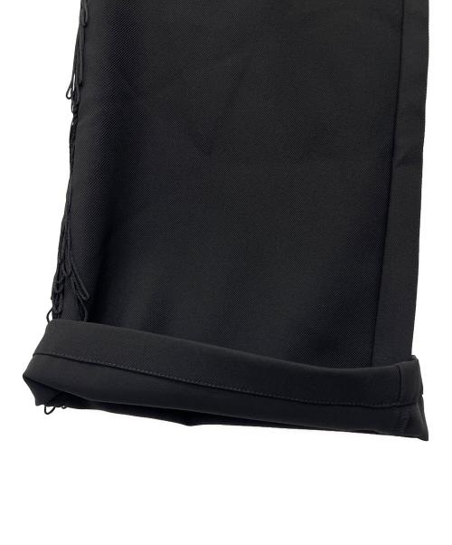 Needles（ニードルズ）Needles (ニードルズ) フリンジブーツカットトラックパンツ ブラック サイズ:Mの古着・服飾アイテム