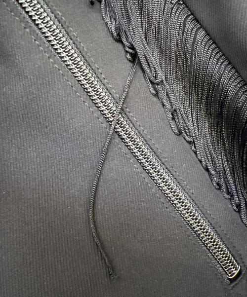 Needles（ニードルズ）Needles (ニードルズ) フリンジブーツカットトラックパンツ ブラック サイズ:Mの古着・服飾アイテム