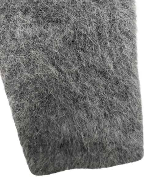 NOLLEY'S sophi（ノーリーズソフィー）NOLLEY'S sophi (ノーリーズソフィー) 接結編みアンゴラ混ニットジャケット グレー サイズ:38の古着・服飾アイテム