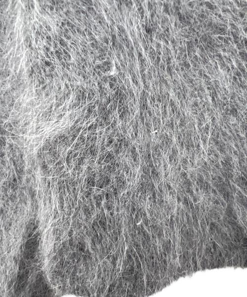 NOLLEY'S sophi（ノーリーズソフィー）NOLLEY'S sophi (ノーリーズソフィー) 接結編みアンゴラ混ニットジャケット グレー サイズ:38の古着・服飾アイテム