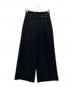 UNITED TOKYOユナイテッドトーキョー）の古着「タックワイドストレートパンツ」｜ブラック
