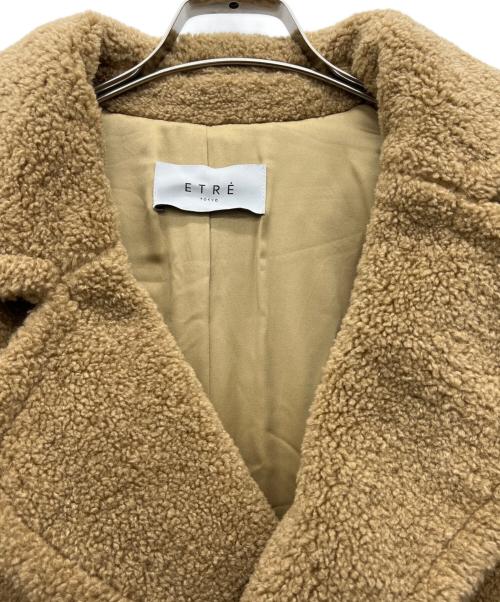 ETRE（エトレ）ETRE (エトレ) ボアコート ブラウン サイズ:Sの古着・服飾アイテム