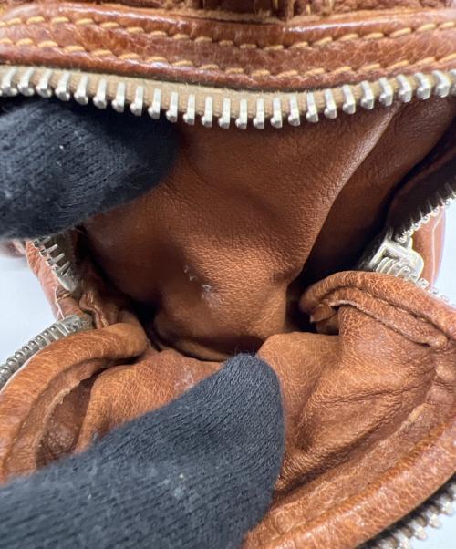 PRADA（プラダ）PRADA (プラダ) ウォッシュドレザーボストンバッグ ブラウンの古着・服飾アイテム