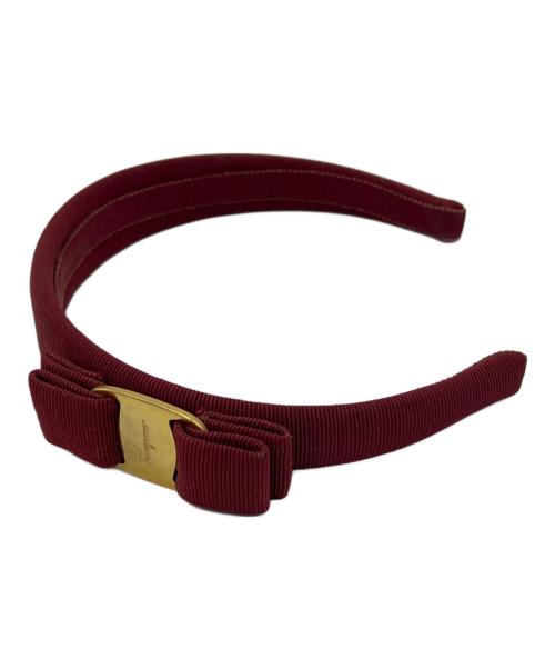 Salvatore Ferragamo（サルヴァトーレ フェラガモ）Salvatore Ferragamo (サルヴァトーレ フェラガモ) カチューシャ レッドの古着・服飾アイテム