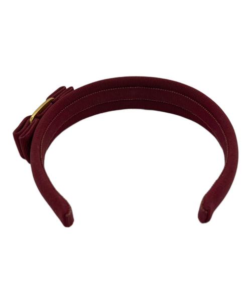 Salvatore Ferragamo（サルヴァトーレ フェラガモ）Salvatore Ferragamo (サルヴァトーレ フェラガモ) カチューシャ レッドの古着・服飾アイテム