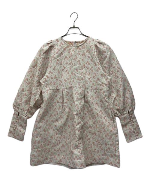 merry jenny（メリージェニー）merry jenny (メリージェニー) ジャガードフレアミニワンピース ピンク サイズ:Freeの古着・服飾アイテム