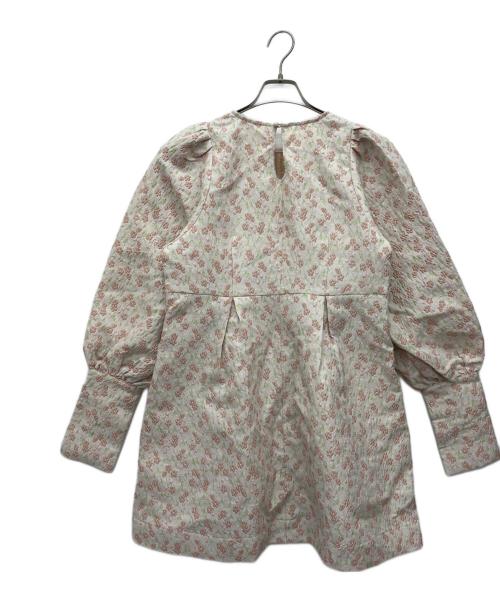 merry jenny（メリージェニー）merry jenny (メリージェニー) ジャガードフレアミニワンピース ピンク サイズ:Freeの古着・服飾アイテム