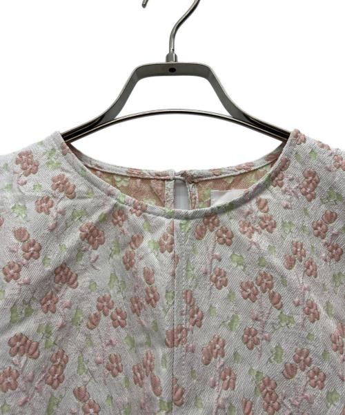 merry jenny（メリージェニー）merry jenny (メリージェニー) ジャガードフレアミニワンピース ピンク サイズ:Freeの古着・服飾アイテム