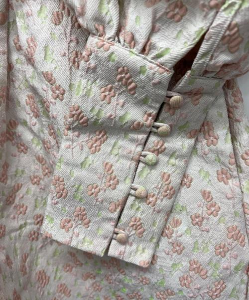 merry jenny（メリージェニー）merry jenny (メリージェニー) ジャガードフレアミニワンピース ピンク サイズ:Freeの古着・服飾アイテム