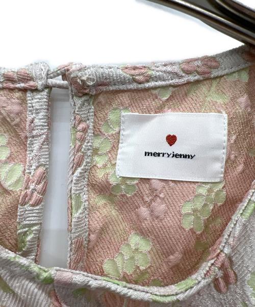 merry jenny（メリージェニー）merry jenny (メリージェニー) ジャガードフレアミニワンピース ピンク サイズ:Freeの古着・服飾アイテム