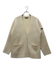 BALENCIAGA（バレンシアガ）の古着「Logo Patch Wool Knit Cardigan」｜ホワイト