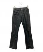 MIDWEST HOMMEミッドウエスト オム）の古着「レザーパンツ」｜ブラック