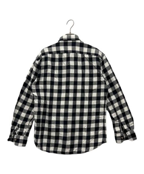 CarHartt（カーハート）CarHartt (カーハート) ネルシャツ ブラック×ホワイト サイズ:Mの古着・服飾アイテム
