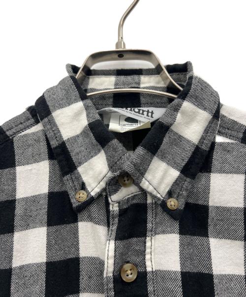 CarHartt（カーハート）CarHartt (カーハート) ネルシャツ ブラック×ホワイト サイズ:Mの古着・服飾アイテム
