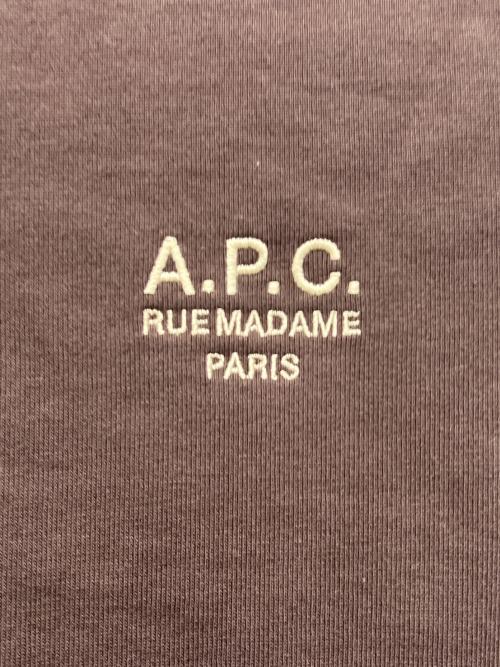 A.P.C.（アーペーセー）A.P.C. (アーペーセー) 長袖カットソー ブラウン サイズ:Lの古着・服飾アイテム