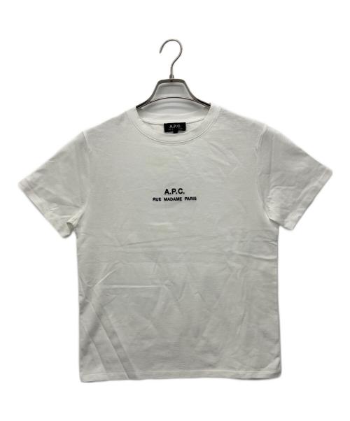 A.P.C.（アーペーセー）A.P.C. (アーペーセー) 半袖カットソー ホワイト サイズ:XSの古着・服飾アイテム