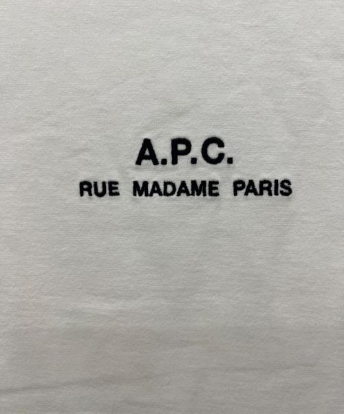 A.P.C.（アーペーセー）A.P.C. (アーペーセー) 半袖カットソー ホワイト サイズ:XSの古着・服飾アイテム