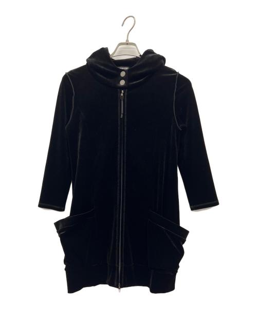 FOXEY NEWYORK（フォクシーニューヨーク）FOXEY NEWYORK (フォクシーニューヨーク) ジップパーカー ブラック サイズ:40の古着・服飾アイテム