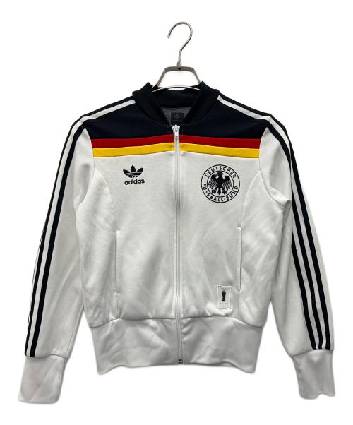 adidas（アディダス）adidas (アディダス) ドイツ代表 (ドイツダイヒョウ) トラックジャケット ホワイト サイズ:Lの古着・服飾アイテム
