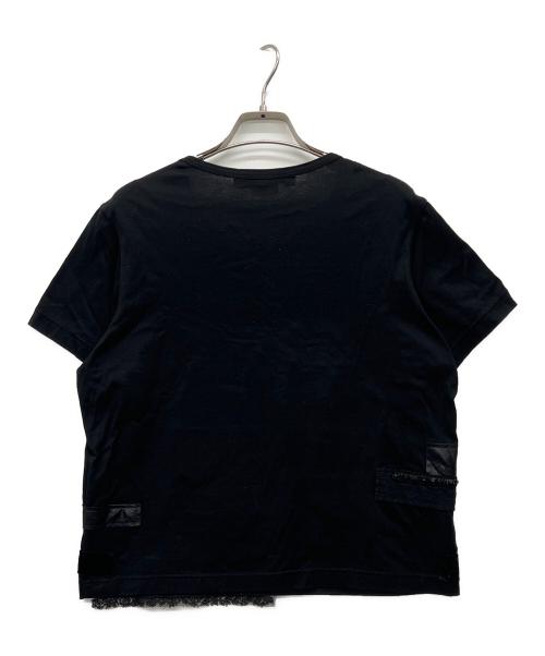 JUNYA WATANABE（ジュンヤワタナベ）JUNYA WATANABE (ジュンヤワタナベ) COMME des GARCONS (コムデギャルソン) 半袖カットソー ブラック サイズ:Sの古着・服飾アイテム