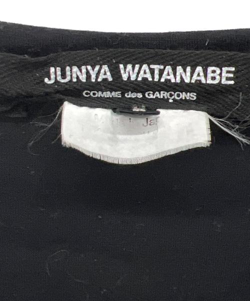 JUNYA WATANABE（ジュンヤワタナベ）JUNYA WATANABE (ジュンヤワタナベ) COMME des GARCONS (コムデギャルソン) 半袖カットソー ブラック サイズ:Sの古着・服飾アイテム