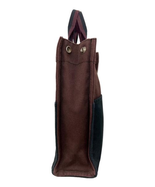 HERMES（エルメス）HERMES (エルメス) トートバッグ フールトゥMM ブラック×レッドの古着・服飾アイテム