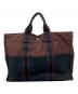HERMES（エルメス）の古着「トートバッグ フールトゥMM」｜ブラック×レッド