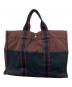 HERMES (エルメス) トートバッグ フールトゥMM ブラック×レッド：10000円
